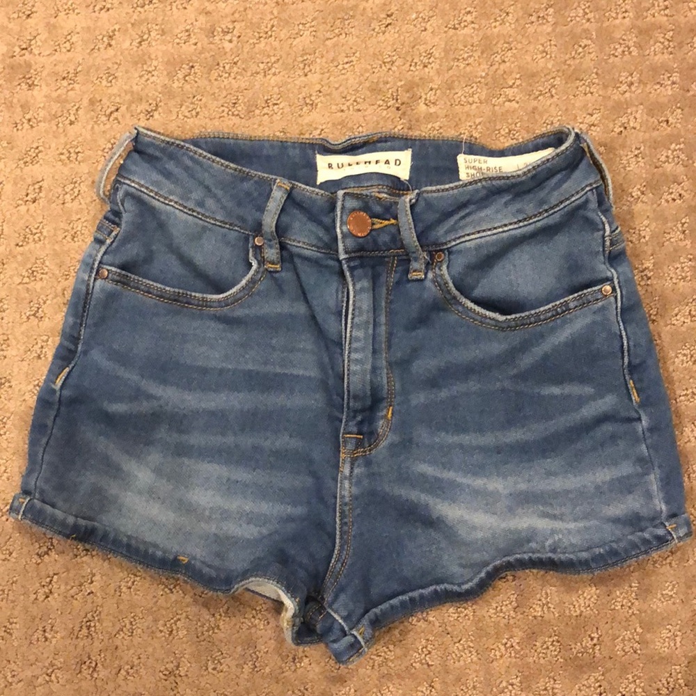 Bullhead denim super high rise jean shorts